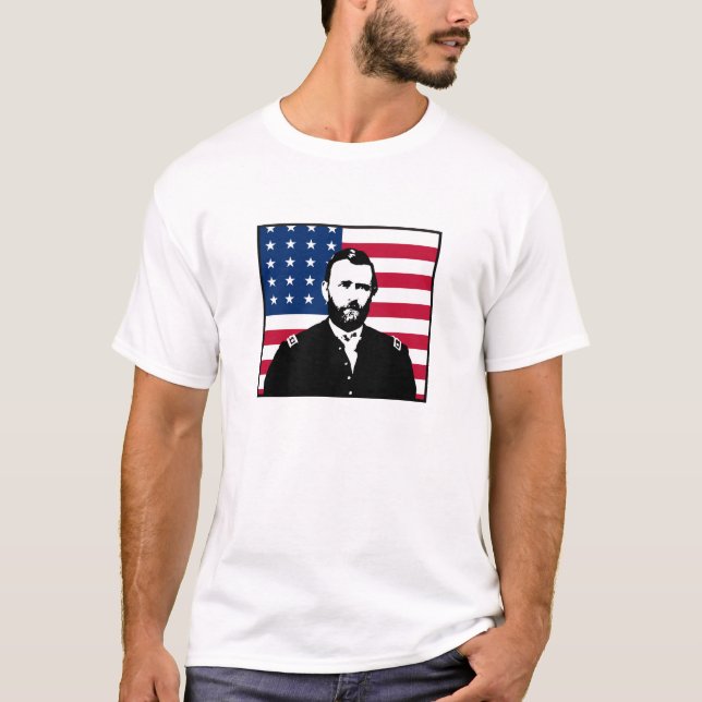 Grant and American flag T-Shirt (Front)