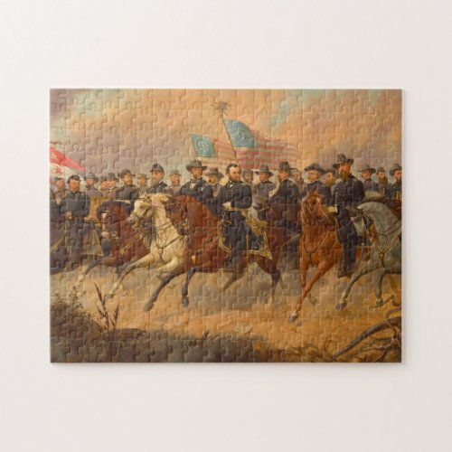 Grant and His Generals by Ole Peter Hansen Balling Jigsaw Puzzle