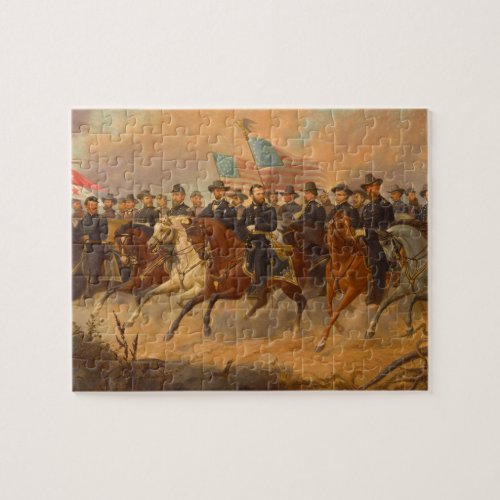 Grant and His Generals by Ole Peter Hansen Balling Jigsaw Puzzle