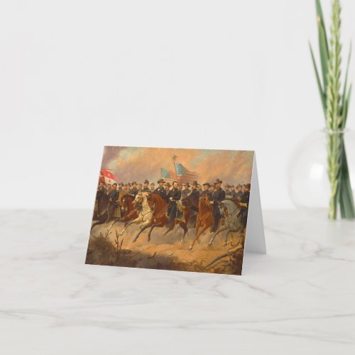 Grant and His Generals by Ole Peter Hansen Balling Thank You Card