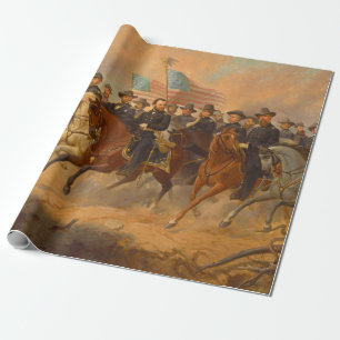 Grant and His Generals by Ole Peter Hansen Balling Wrapping Paper