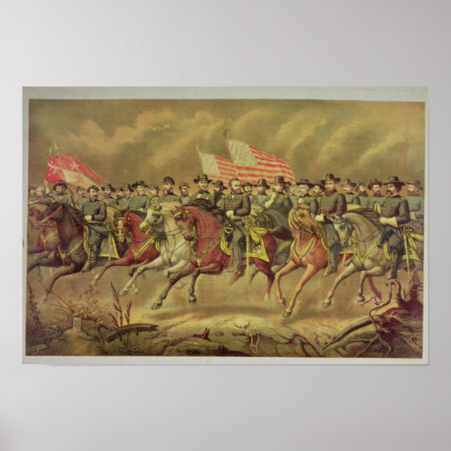 Grant and his Officers Poster (Front)
