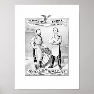 Grant And Wilson Election Poster -- 1872