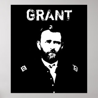Grant -- Black and White Poster