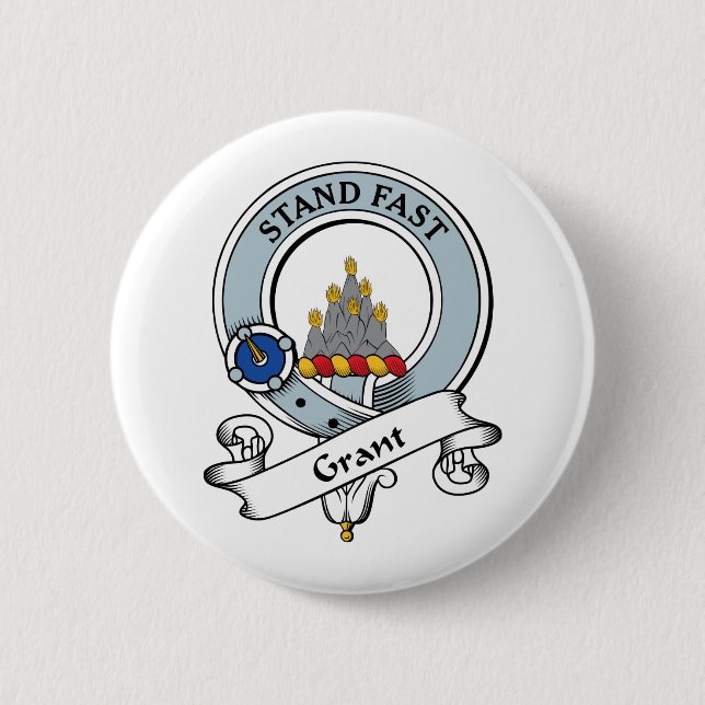 Grant Clan Badge Pinback Button (Front)