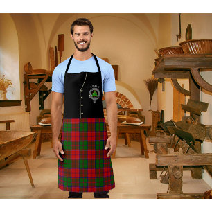 Grant Clan Badge & Tartan Kilt Apron
