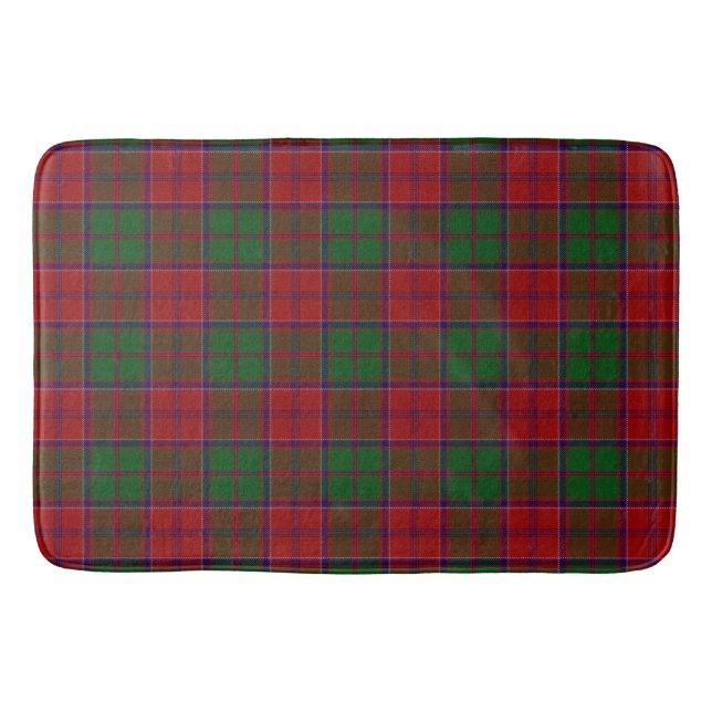 Grant Clan Family Tartan Scottish Plaid Bath Mat (Front)