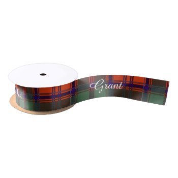 Grant Clan Plaid Scottish Tartan Satin Ribbon by TheTartanShop at Zazzle