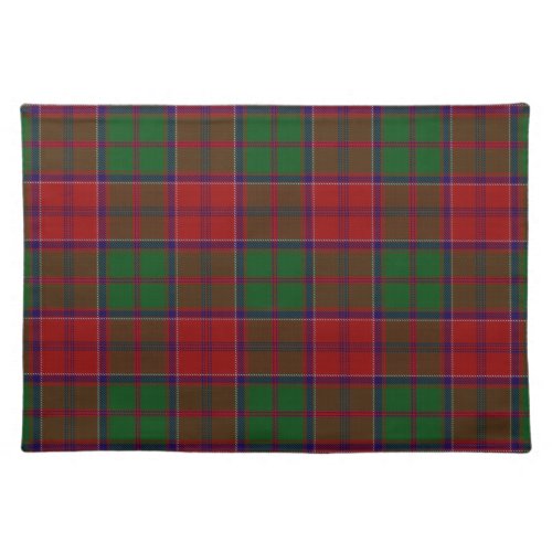 Grant Clan Tartan Scottish Plaid Cloth Placemat