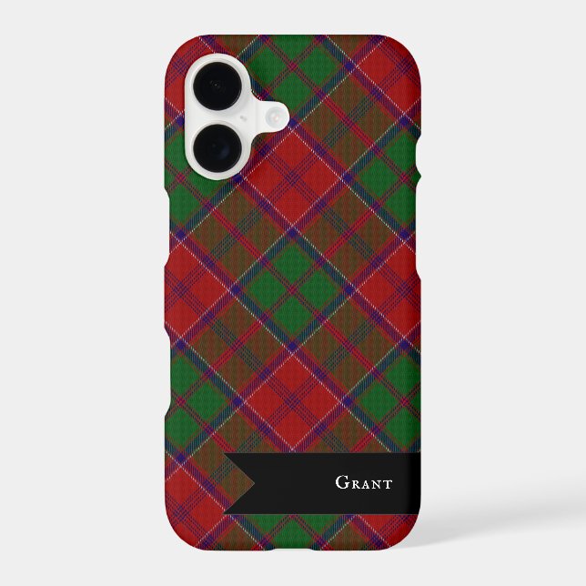 Grant Clan Tartan Scottish Plaid iPhone Case (Back)