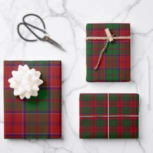 Grant Clan Tartan Scottish Plaid Wrapping Paper Sheets