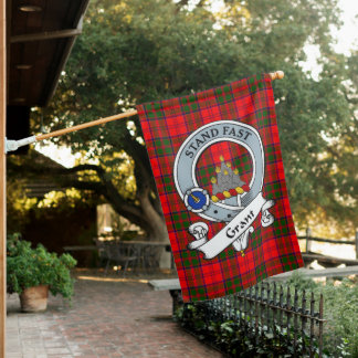 Grant Modern Clan Badge Tartan Flag Scottish