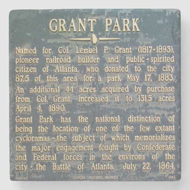 Grant Park Atlanta Coaster (Front)