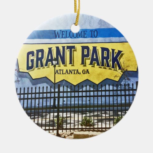 Grant Park Grant Park Atlanta Grant Park Ceramic Ornament