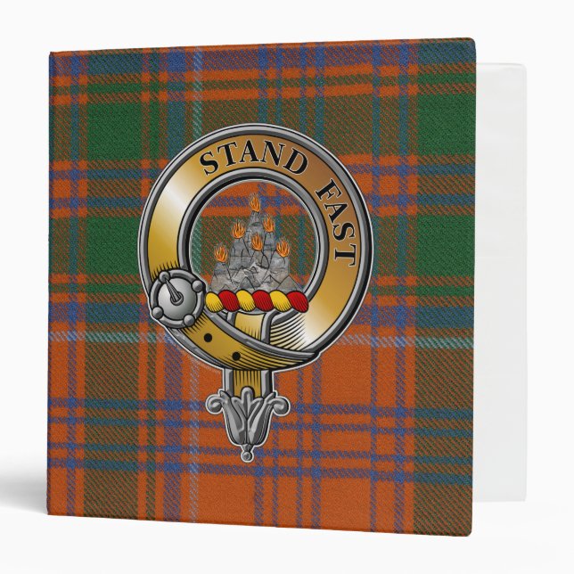 Grant Tartan & Badge 3 Ring Binder (Front/Inside)