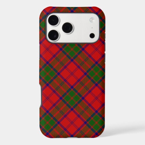 Grant tartan red green plaid iPhone 17 pro max case