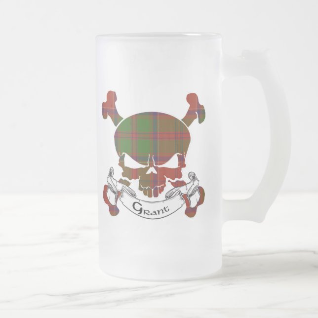 Grant Tartan Skull Mug (Right)