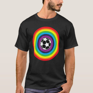 Grant Wahl Rainbow LGBT Rainbow Colours Soccer Foo T-Shirt