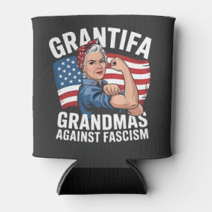 Grantifa Grandma Against Facism No King USA  Can Cooler
