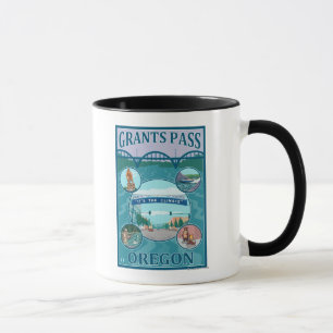Grants Pass, OregonScenic Travel Poster Mug