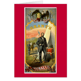 Grants Tobacco ad vintage 1874 Cards