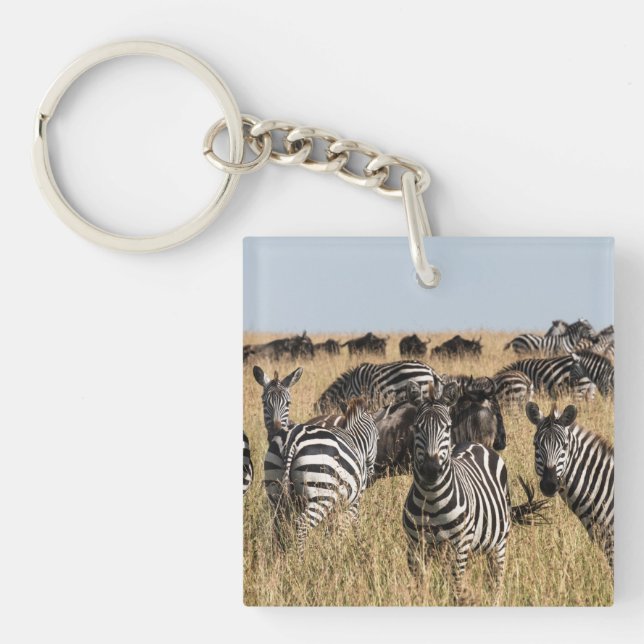 Grant's Zebra Keychain (Front)