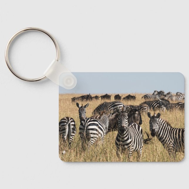 Grant's Zebra Keychain (Back)