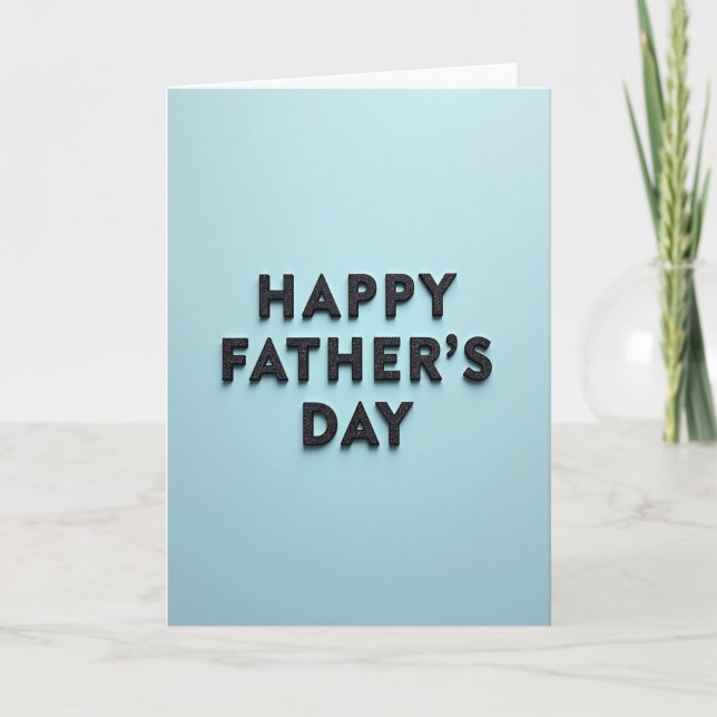 Granular Fathers Day Message Card (Front)