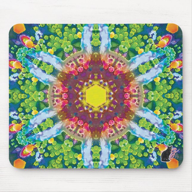 Granular Kaleidoscope Mouse Pad (Front)