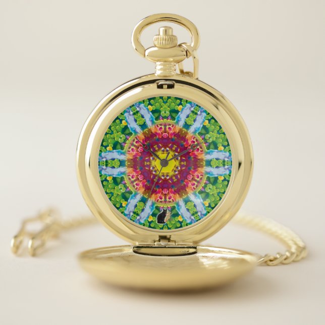 Granular Kaleidoscope  Pocket Watch (Inside)
