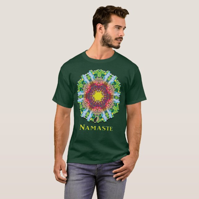 Granular Namaste Kaleidoscope T-shirt (Front Full)
