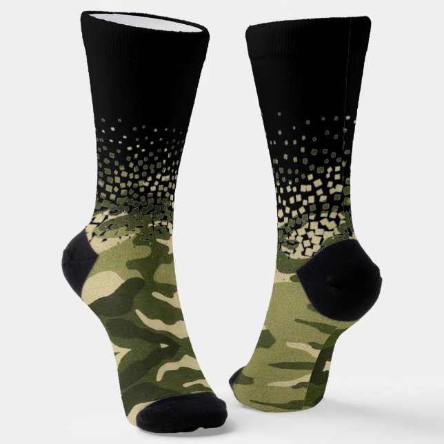 granulated military style socks (Angled)