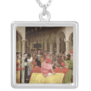 Granvelle and the Witch, 1877 Silver Plated Necklace