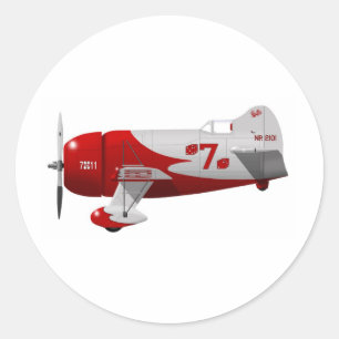 Granville Brothers Aircraft "Gee Bee R-1" Classic Round Sticker