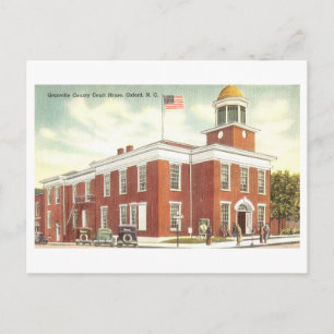 Granville County Court House in Oxford, NC Postcard