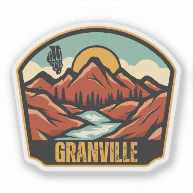 Granville, Illinois  Sticker (Front)