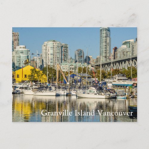 Granville Island Vancouver BC Postcard