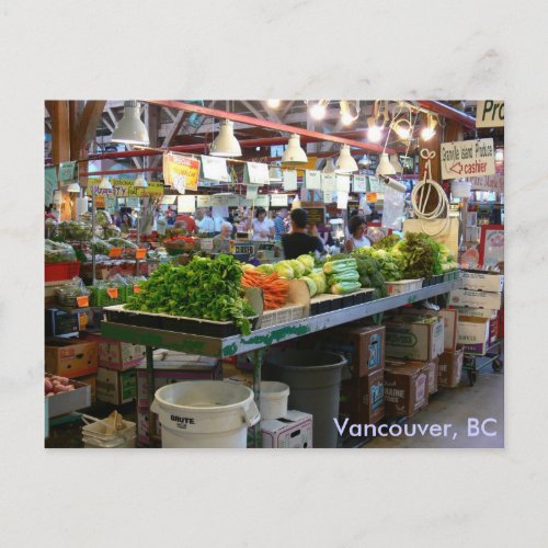 Granville Market _ Vancouver BC Postcard