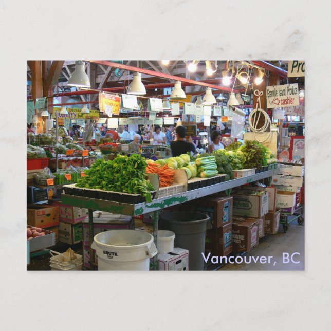 Granville Market - Vancouver, BC Postcard (Front)