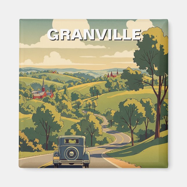 Granville Ohio Travel Magnet (Front)