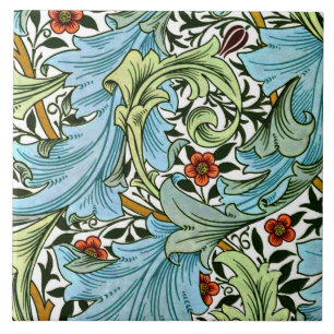 Granville, vintage William Morris pattern, Ceramic Tile