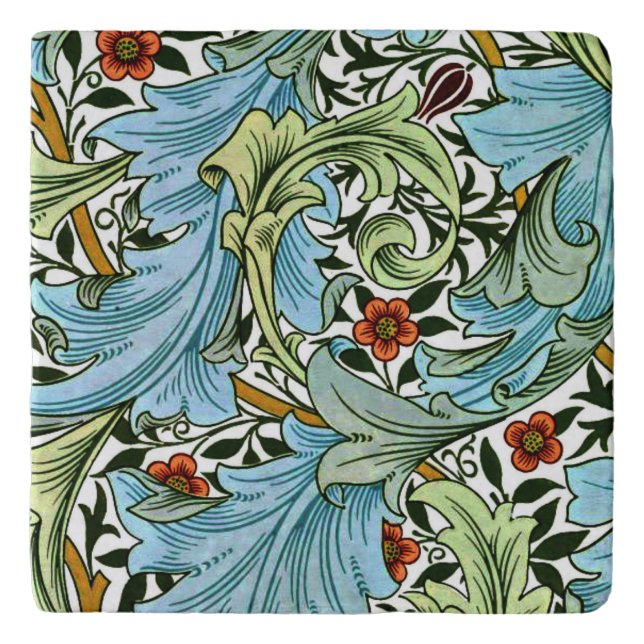 Granville, vintage William Morris pattern, Trivet (Front)