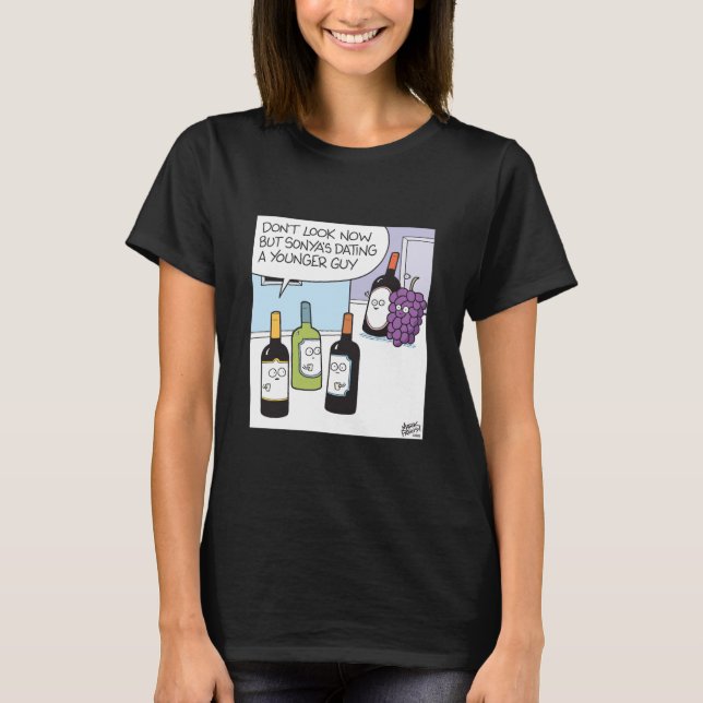 Grape and wine dating  T-Shirt (Front)