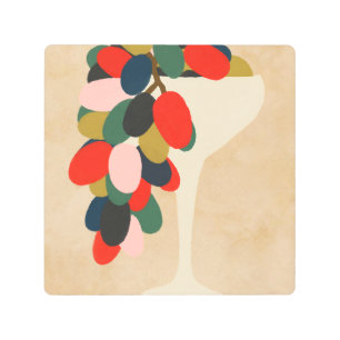 Grape Array Metal Print