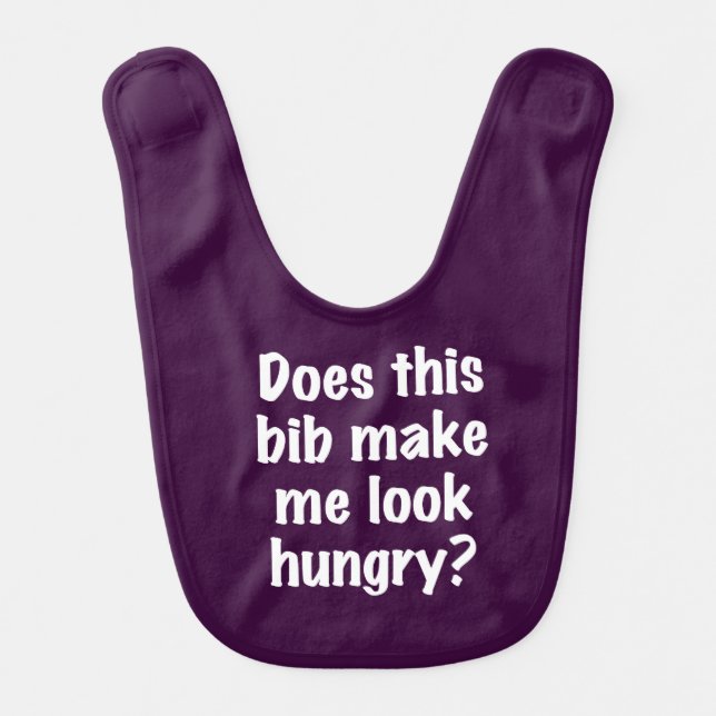 Grape Bib Make Me Look Hungry Bib (Front)