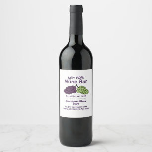 Grape Bunch, Wine Bar/Winery Label