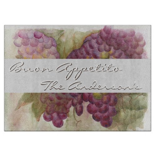Grape Cluster Buon Appetito Cutting Board