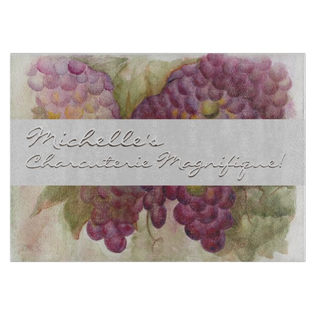 Grape Cluster Buon Appetito Cutting Board (Front)