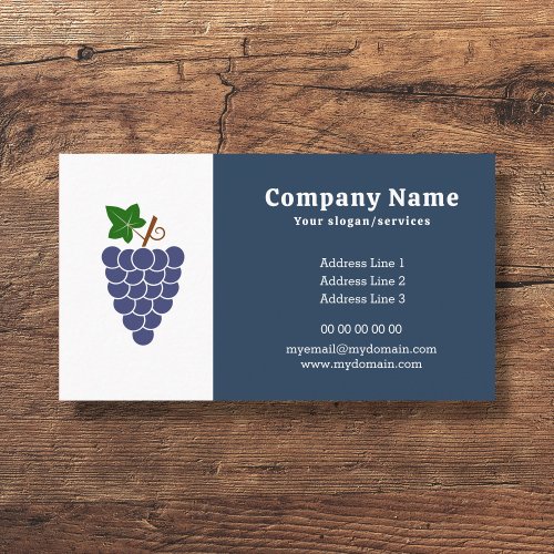 Grape Cluster Business Card