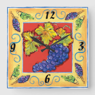 Grape Cluster wall clock